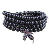 Buddhist 8mm Bead Rosary Bracelet Unisex Men Women Wristband