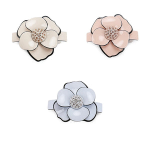 Buena High Classical Camellia Acrylic Hair Barrette Clips