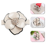 Buena High Classical Camellia Acrylic Hair Barrette Clips