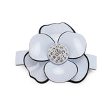 Buena High Classical Camellia Acrylic Hair Barrette Clips