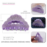 Acrylic Hair Claw Clips with Austria Rhinestones