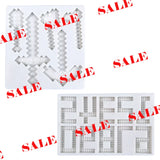 Building Block Numbers 0-9 Chocolate Mold Cake Decoration Liquid Silicone Mould