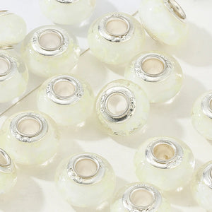 10pcs Luminous Glass Beads Charm for Bracelet Bangle Necklace