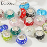 10pcs Luminous Glass Beads Charm for Bracelet Bangle Necklace