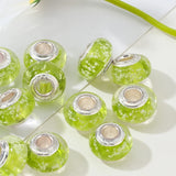 10pcs Luminous Glass Beads Charm for Bracelet Bangle Necklace