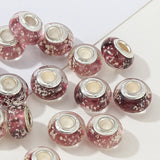 10pcs Luminous Glass Beads Charm for Bracelet Bangle Necklace