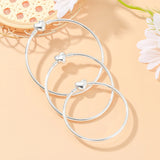 3-pc High Round Bangle Bracelets Women Men Kids Jewelry