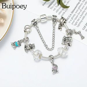 Cartoon Dog Pendant Charm Bracelet for Women