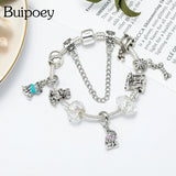 Cartoon Dog Pendant Charm Bracelet for Women