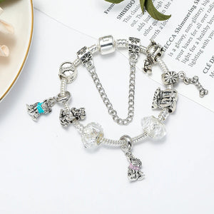 Cartoon Dog Pendant Charm Bracelet for Women
