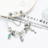 Cartoon Dog Pendant Charm Bracelet for Women