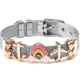 Charm Titanium Steel Bracelet Mesh Watch Belt Bracelets