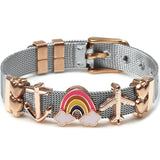 Charm Titanium Steel Bracelet Mesh Watch Belt Bracelets