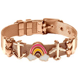 Charm Titanium Steel Bracelet Mesh Watch Belt Bracelets
