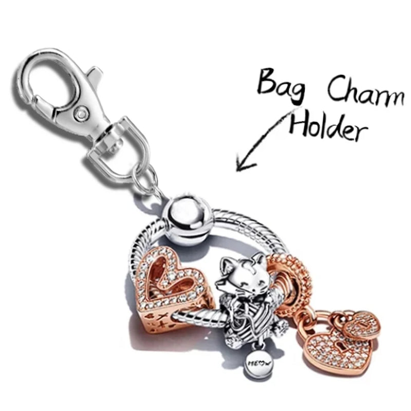 Metal Blank Keyring Keychain Split Rings Keyfob Charm Key Rings