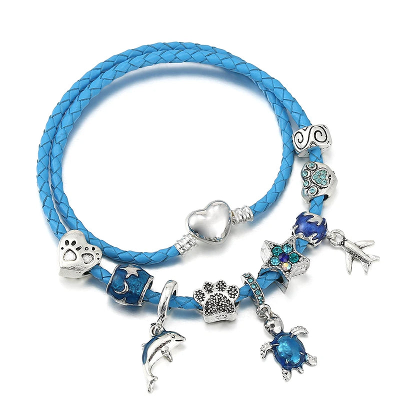 Ocean Collection Beaded Charm Bracelet for Kids