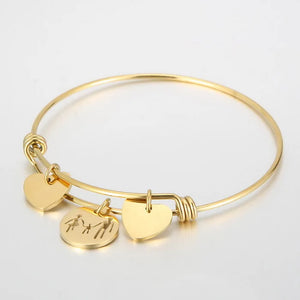 Bulgaria Stainless Steel Mom Bracelet Cartoon Accessory