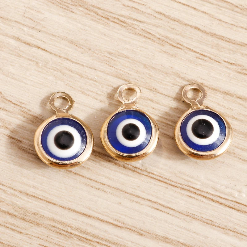 60pcs Evil Eyes Charms Pendants DIY Jewelry