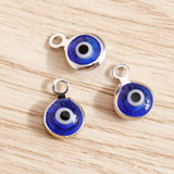 60pcs Evil Eyes Charms Pendants DIY Jewelry