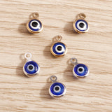 60pcs Evil Eyes Charms Pendants DIY Jewelry