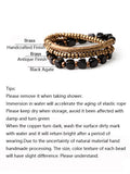 Jade Bracelet Hammered Oxidized Brass Accessories Punk Gothic Jewelry