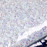 Bulk 2-6mm Jelly AB Resin Rhinestones Non Hot Fix Flat Back Crystals