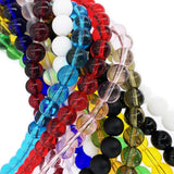 Colorful Glass Beads Round Stone Loose Spacer Beads for Jewelry Making DIY