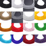 Colorful Glass Beads Round Stone Loose Spacer Beads for Jewelry Making DIY
