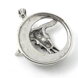 Bull Head Pendant Stainless Steel Band Party Punk Necklace