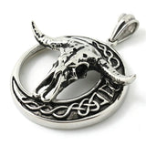 Bull Head Pendant Stainless Steel Band Party Punk Necklace