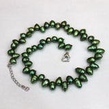 Bullet Head Freshwater Pearl Necklace 8x10mm-8x13mm