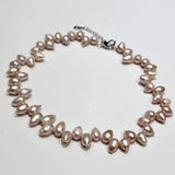 Bullet Head Freshwater Pearl Necklace 8x10mm-8x13mm