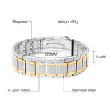 Bullet Train Stainless Steel Magnetic Health Bracelet