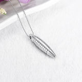 Bullet Urn Necklace for Ashes Cremation Jewelry Keepsake