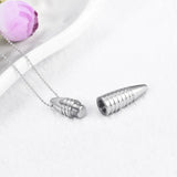 Bullet Urn Necklace for Ashes Cremation Jewelry Keepsake