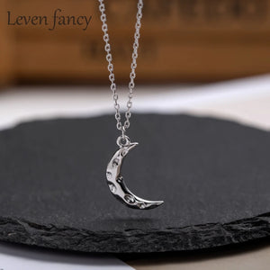 Crescent Goddess Silver Moon Necklace Girls Birthday Gift