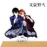 Bungo Stray Dogs Dazai Osamu Nakahara Chuya Keychain Acrylic Keyring Anime