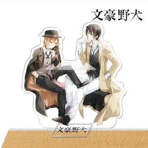 Bungo Stray Dogs Dazai Osamu Nakahara Chuya Keychain Acrylic Keyring Anime