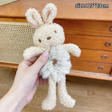 Bunny Hair Ring Rabbit Hug Hair Rope Rubber Band Female Tie Head Rope