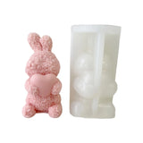 Bunny Candle Making Mold, Animal Epoxy Mold, New Year Rabbit Ornament