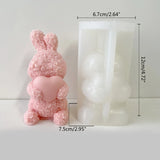 Bunny Candle Making Mold, Animal Epoxy Mold, New Year Rabbit Ornament