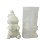 Bunny Candle Making Mold, Animal Epoxy Casting for Easter Decor