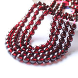 Burgundy Garnet Bracelet Women's Stone Crystal Jewelry