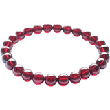Burgundy Garnet Bracelet Women's Stone Crystal Jewelry