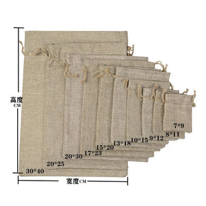 Burlap Bags Drawstring Gift Pouches Jewelry Sacks DIY Craft