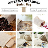 Burlap Bags Drawstring Gift Pouches Jewelry Sacks DIY Craft