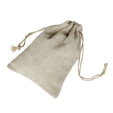 Burlap Beige Drawstring Pouch Jewelry Storage Bags