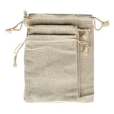 Burlap Beige Drawstring Pouch Jewelry Storage Bags