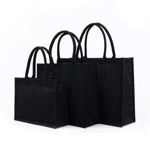 Burlap Jute Tote Bag with Sturdy Handle Large Capacity Handbag