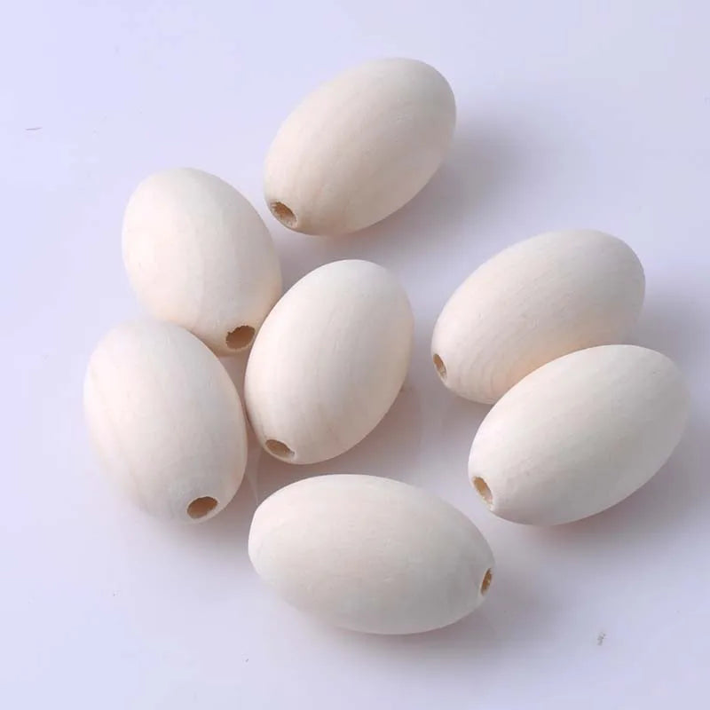 Wooden Spacer Beads Jewelry Making DIY 30x20mm 20pcs